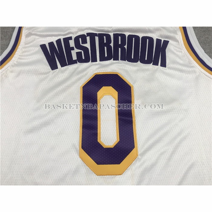 Maillot Los Angeles Lakers Russell Westbrook NO 0 Association 2021 Blanc